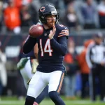 CHICAGO, IL - NOVEMBER 21: Chicago Bears quarterback Andy Dalton (14) in action before a NFL, American Football Herren,