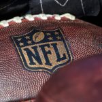 SANTA CLARA CA NOVEMBER 05 A detailed view of the NFL American Football Herren USA Crest is seen