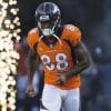 DENVER CO AUGUST 11 Denver Broncos receiver Demaryius Thomas 88 runs out of the tunnel during