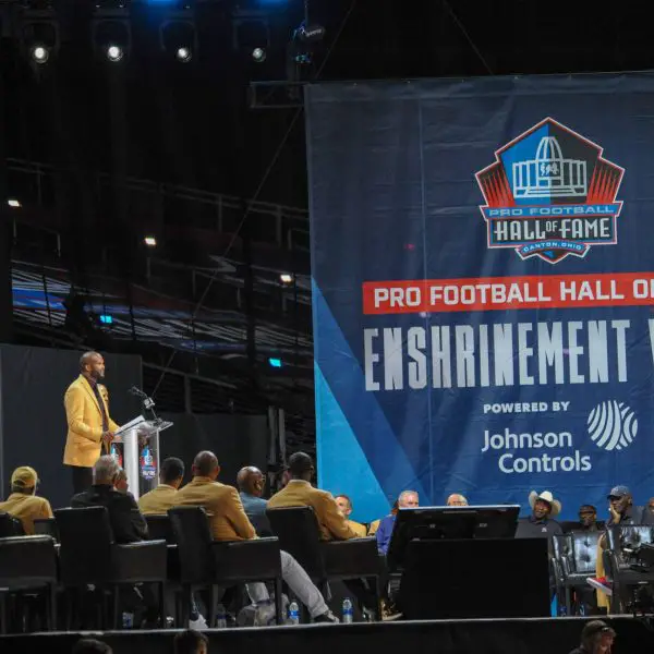 NFL Preseason - August 3rd 2019 Champ Bailey during the Pro Football Hall of Fame Enshrinement in Canton OH CSM