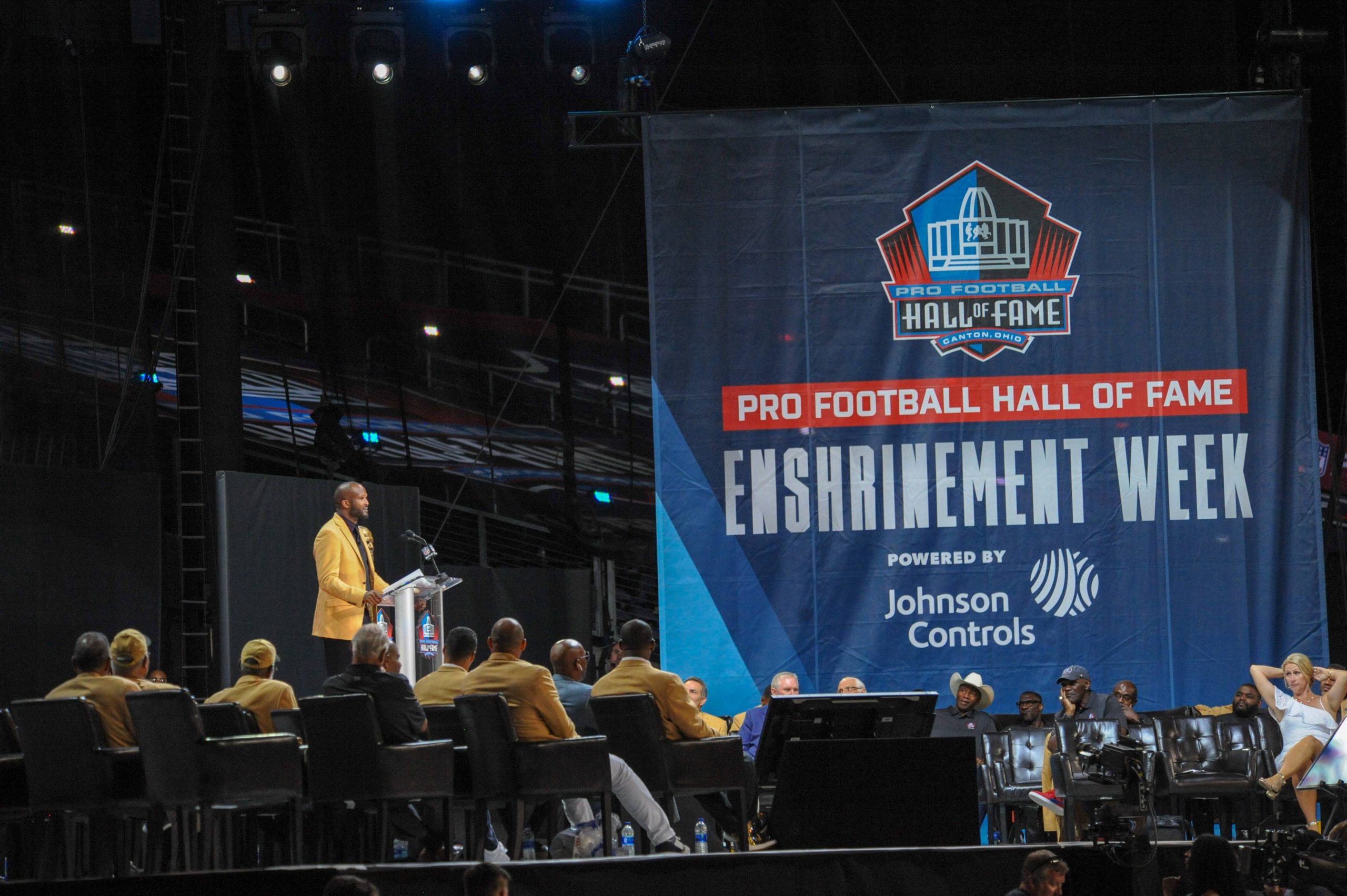 NFL Preseason - August 3rd 2019 Champ Bailey during the Pro Football Hall of Fame Enshrinement in Canton OH CSM