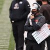 CINCINNATI, OH - OCTOBER 25: Cleveland Browns head coach Kevin Stefanski watches from the sideline during the game again