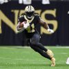 NEW ORLEANS, LA - NOVEMBER 07: New Orleans Saints running back Alvin Kamara (41) cuts back to the middle during first h