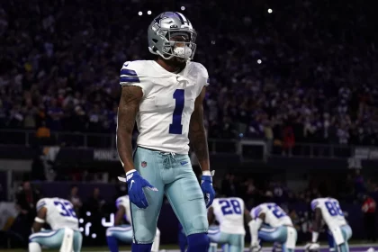 MINNEAPOLIS, MN - OCTOBER 31: Dallas Cowboys Wide Receiver Cedrick Wilson (1) walks to the sideline before a game betwee
