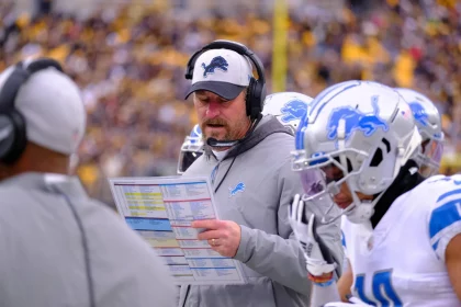 November 14th, 2021: Head Coach Dan Campbell during the Pittsburgh Steelers vs Detroit Lion game at Heinz Field in Pitts