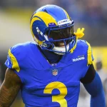 INGLEWOOD, CA - DECEMBER 05: Los Angeles Rams Wide Receiver Odell Beckham (3) looks on during the NFL, American Football