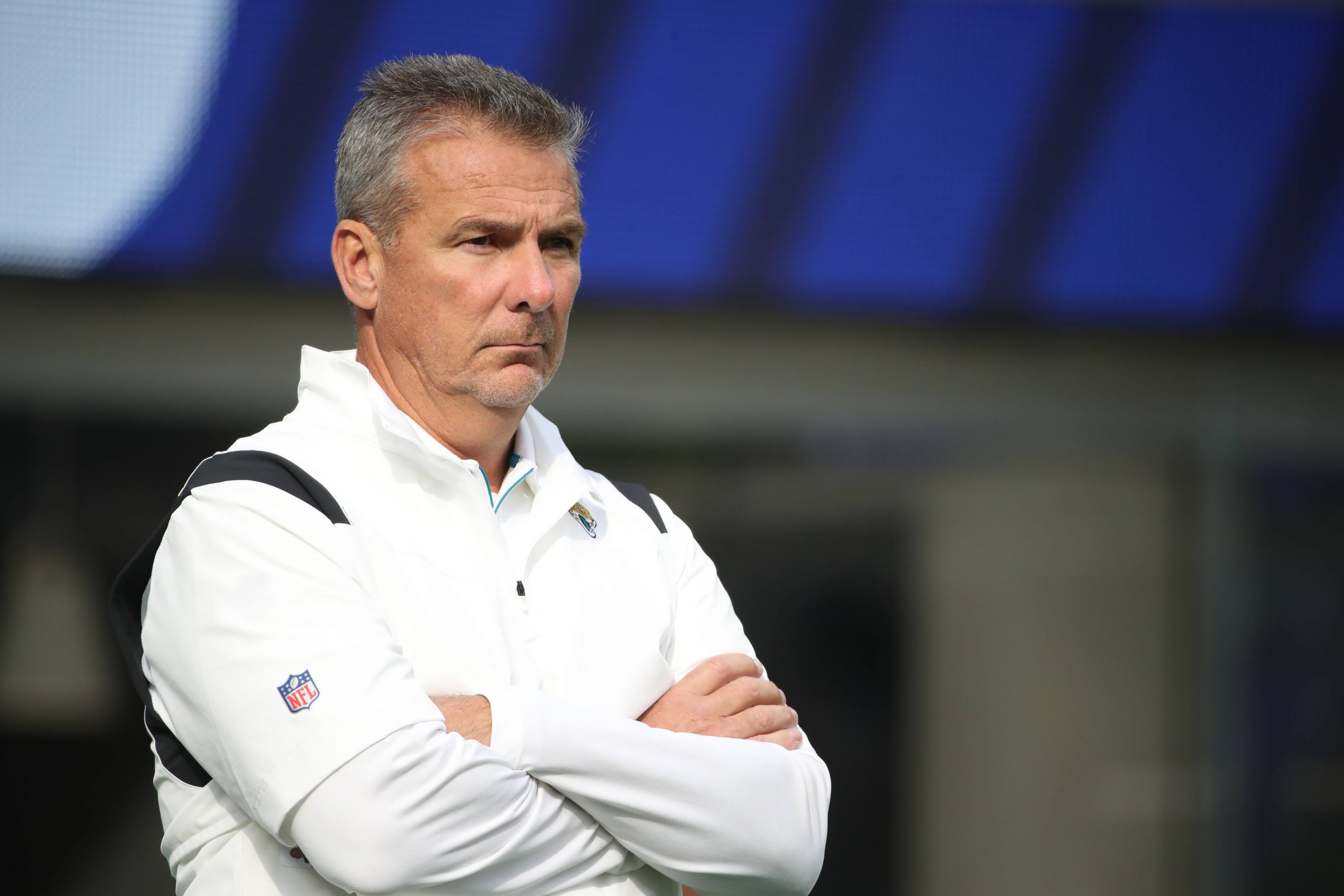 INGLEWOOD, CA - DECEMBER 5: Jacksonville Jaguars head coach Urban Meyer before the Jacksonville Jaguars vs Los Angeles R