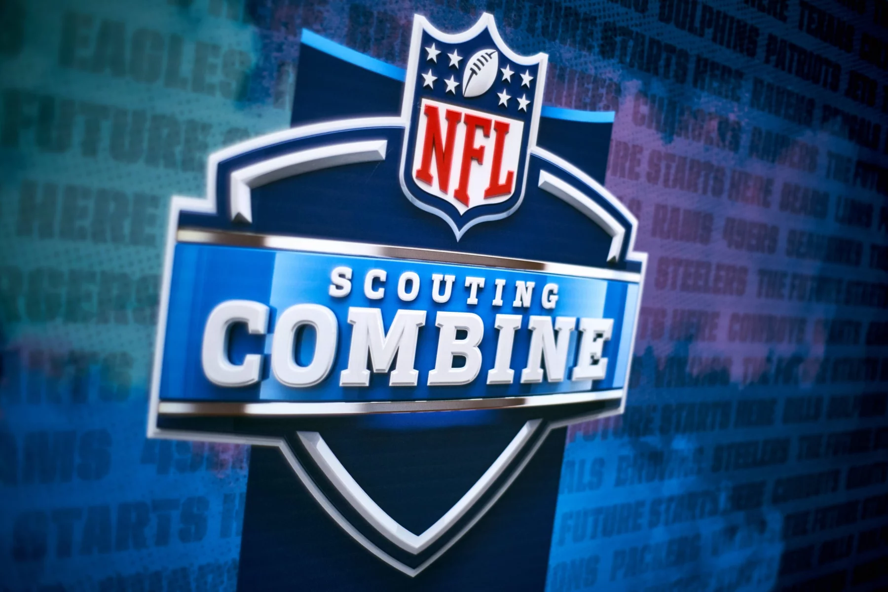 NFL Scouting Combine 2024 - INDIANAPOLIS IN MARCH 02 A detailed view of the NFL American Football Herren USA Scouting Combin
