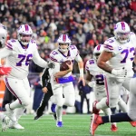 December 21, 2019: Buffalo Bills quarterback Josh Allen (17) keeps the ball during the NFL, American