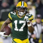 January 12, 2020: Green Bay Packers wide receiver Davante Adams 17 runs into the end zone after making a 40 yard touchdo