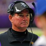 MINNEAPOLIS, MN - AUGUST 14: Minnesota Vikings Head Coach Mike Zimmer looks on during a preseason game between the Minn