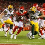 KANSAS CITY, MO - NOVEMBER 07: Green Bay Packers defensive end Whitney Mercilus (50) and Green Bay Packers defensive tac