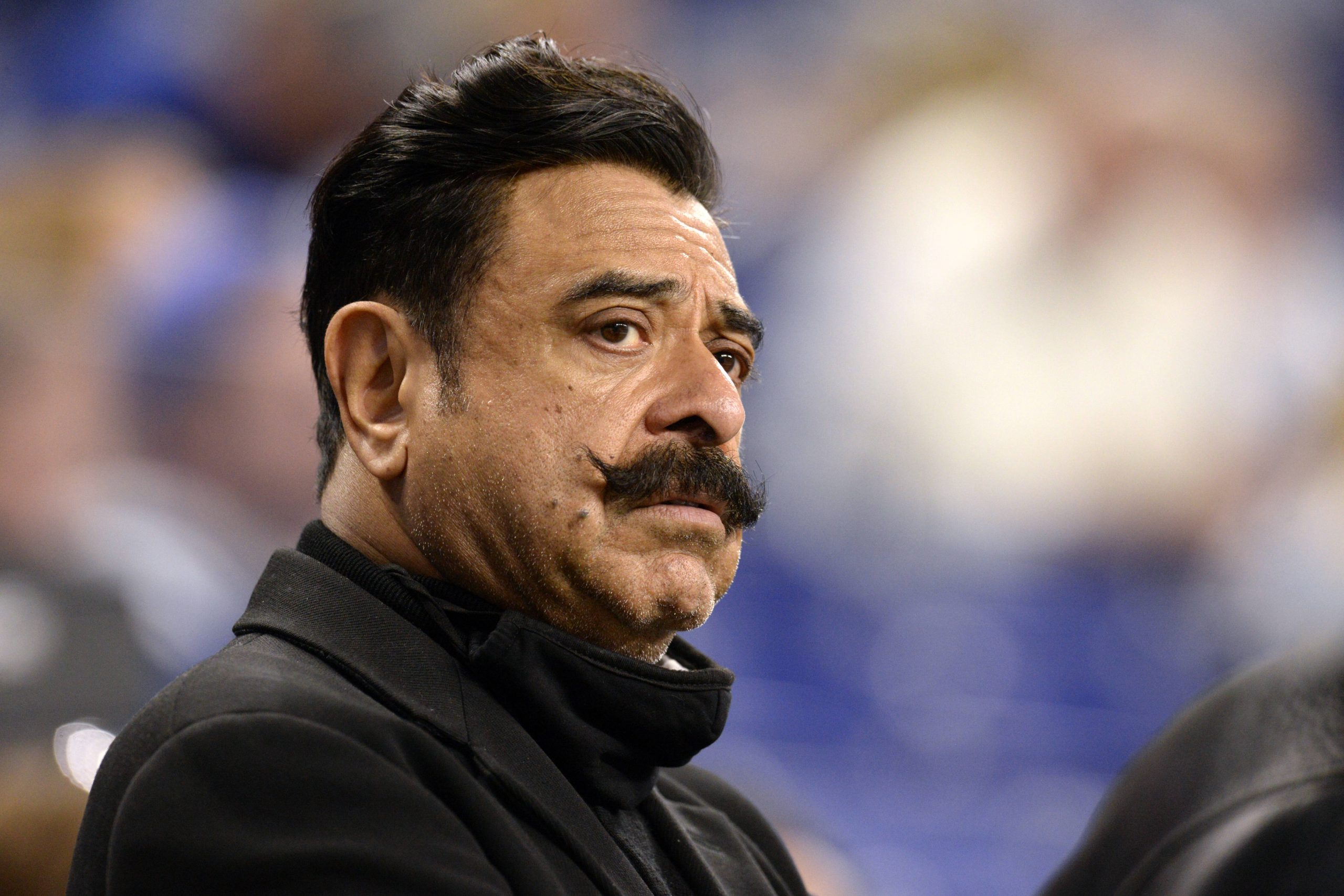 INDIANAPOLIS, IN - NOVEMBER 14: Jacksonville Jaguars owner Shad Khan looks on before the start of the NFL, American Foot