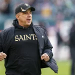 November 21, 2021: New Orleans Saints head coach Sean Payton looks on prior to the NFL, American Football Herren, USA ga