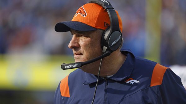 January 02, 2022 Denver Broncos head coach Vic Fangio in action during the NFL, American Football Herren, USA game betwe