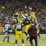 Salary Cap Green Bay Packers running back A.J. Dillon 28 and Packers quarterback Aaron Rodgers