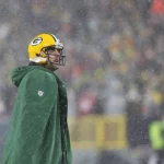 January 22, 2022: Green Bay Packers quarterback Aaron Rodgers (12) during the NFL, American Football Herren, USA divisio