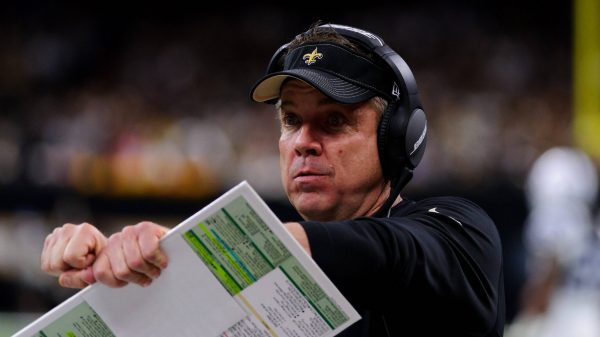 December 16 2019: New Orleans Saints head coach Sean Payton calls plays during the 1st half of the