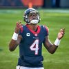 CHICAGO, IL - DECEMBER 13: Houston Texans quarterback Deshaun Watson (4) reacts after a play in action during a game bet