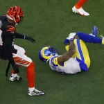 February 13, 2022, Inglewood, CA, United States: INGLEWOOD, CA - FEBRUARY 13: Los Angeles Rams Odell Beckham Jr. gets in