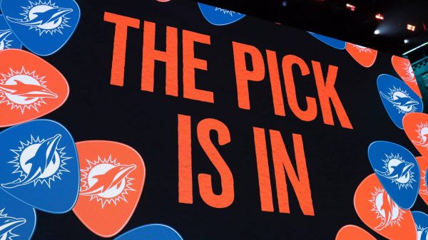 NASHVILLE TN APRIL 25 Miami Dolphins pick is in during the first round of the 2019 NFL American