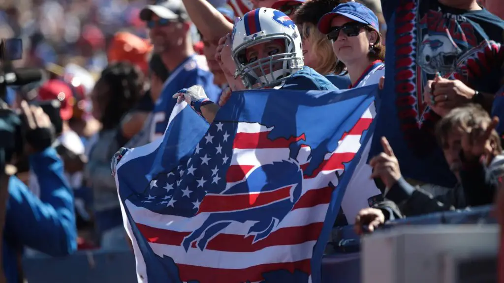 25 September 2016 Buffalo Bills cheer during a NFL American Football Herren USA game between the Ar