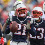 FOXBOROUGH, MA - DECEMBER 24: New England Patriots cornerback Malcolm Butler (21) recovers a fumble during the first quarter of the National Football League game between the New England Patriots and the New York Jets on December 24, 2016, at Gillette Stadium in Foxborough, MA. (Photo by Rich Graessle/Icon Sportswire) NFL American Football Herren USA DEC 24 Jets at Patriots PUBLICATIONxINxGERxSUIxAUTxHUNxRUSxSWExNORxONLY Icon1224160028 Foxborough Ma December 24 New England Patriots Cornerback Malcolm Butler 21 recover A Fumble during The First Quarter of The National Football League Game between The New England Patriots and The New York Jets ON December 24 2016 AT Gillette Stage in Foxborough Ma Photo by Rich Graessle Icon Sports Wire NFL American Football men USA DEC 24 Jets AT Patriots PUBLICATIONxINxGERxSUIxAUTxHUNxRUSxSWExNORxONLY Icon1224160028