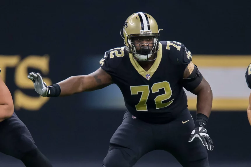 NEW ORLEANS, LA. - NOVEMBER 19: New Orleans Saints offensive tackle Terron Armstead (72) against Washington Redskins on November 19, 2017 at the Mercedes-Benz Superdome in New Orleans, LA. New Orleans Saints won 34-31. (Photo by Stephen Lew/Icon Sportswire) NFL American Football Herren USA NOV 19 Redskins at Saints PUBLICATIONxINxGERxSUIxAUTxHUNxRUSxSWExNORxDENxONLY Icon171119104