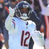 JACKSONVILLE, FL - DECEMBER 27: Chicago Bears Wide Receiver Allen Robinson (12) reacts after a play during the game bet