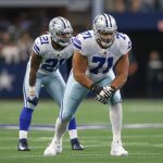 ARLINGTON, TX - NOVEMBER 14: Dallas Cowboys Offensive Tackle La el Collins 71 lines up during the game between the Dallas Cowboys and Atlanta Falcons on November 14, 2021 at AT&T Stadium in Arlington, TX. Photo by George Walker/Icon Sportswire NFL, American Football Herren, USA NOV 14 Falcons at Cowboys Icon211114061