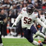 November 19, 2021: Chicago Bears outside linebacker Khalil Mack (52) rushes in the second quarter against the Las Vegas
