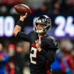 ATLANTA, GA JANUARY 09: Atlanta quarterback Matt Ryan 2 throws a pass during the NFL, American Football Herren, USA game between the New Orleans Saints and the Atlanta Falcons on January 9th, 2021 at Mercedes-Benz Stadium in Atlanta, GA. Photo by Rich von Biberstein/Icon Sportswire NFL: JAN 09 Saints at Falcons Icon220109010