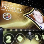 The Pittsburgh Steelers select Kenny Pickett, quarterback with the No. 20 overall pick in the NFL, American Football Herren, USA Draft in Las Vegas, Nevada on Thursday, April 28, 2022. PUBLICATIONxINxGERxSUIxAUTxHUNxONLY LAV20220428940 JAMESxATOA