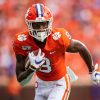 Clemson Tigers wide receiver Justyn Ross (8) during the NCAA, College League, USA college football game between Florida State University and Clemson on Saturday October 12, 2019 at Memorial Stadium in Clemson, SC. /CSM NCAA Football 2019: Florida State vs Clemson OCT 12 - ZUMAc04_ 20191012_zaf_c04_427 Copyright: xJacobxKupfermanx