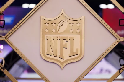 Salary Cap 2026 - Private Equity - FEBRUARY 08: Detail view of the NFL, American Football Herren, USA Shield logo seen at the Super Bowl Experience on February 08, 2022, at the Los Angeles Convention Center in Los Angeles, CA. Photo by Ric Tapia/Icon Sportswire NFL: FEB 08 Super Bowl LVI - Super Bowl Experience Icon2692202080738
