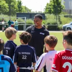 ; NFL Flag Football Programms mit Aaron Donkor am 22.06.2022, Duesseldorf. Foto: Kenny Beele