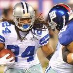 Nov. 14, 2010 - East Rutherford, New Jersey, United States of America - Dallas Cowboys running back Marion Barber 24 looks for daylight at The New Meadowlands Stadium in East Rutherford New Jersey Dallas defeats New York 33-20 NFL, American Football Herren, USA FOOTBALL - Nov 14 - Dallas at New York PUBLICATIONxINxGERxSUIxAUTxONLY - ZUMAx29_ 20101114_zaf_x29_066 Copyright: xBrooksxVonxArxx