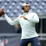 October 27, 2019, Houston, Texas, U.S: Houston Texans quarterback Deshaun Watson (4) warms up prior to the NFL, American Football Herren, USA regular season game between the Houston Texans and the Oakland Raiders at NRG Stadium in Houston, TX on October 27, 2019. NFL 2019 - Oakland Raiders vs Houston Texans OCT 27 - ZUMAw137 20191027_zap_w137_005 Copyright: xErikxWilliamsx