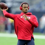 December 8, 2019, Houston, Texas, U.S: Houston Texans quarterback Deshaun Watson (4) warms up prior to the NFL, American Football Herren, USA regular season game between the Houston Texans and the Denver Broncos at NRG Stadium in Houston, TX on December 8, 2019. NFL 2019 - Denver Broncos vs Houston Texans - ZUMAw137 20191208_zap_w137_003 Copyright: xErikxWilliamsx