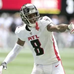 Kyle Pitts ATLANTA, GA - SEPTEMBER 12: Kyle Pitts 8 of the Atlanta Falcons during the 2021 Week 1 NFL, American Football Herren, US