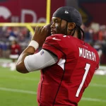 GLENDALE, AZ - DECEMBER 25: Arizona Cardinals Quarterback Kyler Murray 1 warms up prior to the start of an NFL, American Football Herren, USA game between the Indianapolis Colts and the Arizona Cardinals on December 25, 2021 at State Farm Stadium, in Glendale AZ. Photo by Jeffrey Brown/Icon Sportswire NFL: DEC 25 Colts at Cardinals Icon12252021059