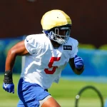 EAST RUTHERFORD, NJ - JULY 30: Kayvon Thibodeaux 5 New York Giants linebacker during training camp on July 30, 2022 at Quest Diagnostics Training Center in East Rutherford, New Jersey. Photo by Rich Graessle/Icon Sportswire NFL, American Football Herren, USA JUL 30 New York Giants Training Camp Icon2207307598