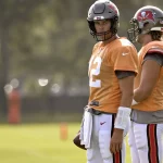 Tom Brady Comeback - Tampa Bay Buccaneers quarterback Tom Brady 12 loosens up during a joint practice with the Miami Dolphins at the Buccaneer s training center in Tampa, Florida on Friday, August 10, 2022. PUBLICATIONxINxGERxSUIxAUTxHUNxONLY TPA20220810116 STEVExNESIUS