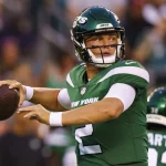 August 12, 2022: New York Jets quarterback Zach Wilson 2 in action during the NFL, American Football Herren, USA pre-season game between the New York Jets and the Philadelphia Eagles at Lincoln Financial Field in Philadelphia, Pennsylvania. Christopher Szagola/CSM Philadelphia USA - ZUMAcs7_ 20220812_zaf_cs7_003 Copyright: xChrisxSzagolax