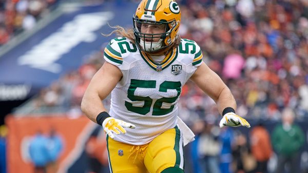 CHICAGO, IL - DECEMBER 16: Green Bay Packers outside linebacker Clay Matthews (52) battles in action during an NFL American Football Herren USA game between the Green Bay Packers and the Chicago Bears on December 16, 2018 at Soldier Field in Chicago, IL. (Photo by Robin Alam/Icon Sportswire) NFL: DEC 16 Packers at Bears PUBLICATIONxINxGERxSUIxAUTxHUNxRUSxSWExNORxDENxONLY Icon164121216388