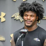 September 7, 2022: Ravens quarterback Lamar Jackson is set to earn $23 million this season, the final year of his rookie contract. Contract talks ramped up during the summer, but Jackson declined to comment on whether the sides had made progress. - ZUMAm67_ 20220907_zaf_m67_027 Copyright: xKevinxRichardsonx