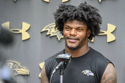 September 7, 2022: Ravens quarterback Lamar Jackson is set to earn $23 million this season, the final year of his rookie contract. Contract talks ramped up during the summer, but Jackson declined to comment on whether the sides had made progress. - ZUMAm67_ 20220907_zaf_m67_027 Copyright: xKevinxRichardsonx