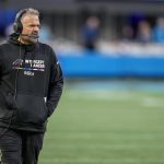 NFL, American Football Herren, USA San Francisco 49ers at Carolina Panthers Oct 9, 2022 Charlotte, North Carolina, USA Carolina Panthers head coach Matt Rhule during the second half against the San Francisco 49ers at Bank of America Stadium. Charlotte Bank of America Stadium North Carolina USA, EDITORIAL USE ONLY PUBLICATIONxINxGERxSUIxAUTxONLY Copyright: xJimxDedmonx 20221009_jla_db2_503