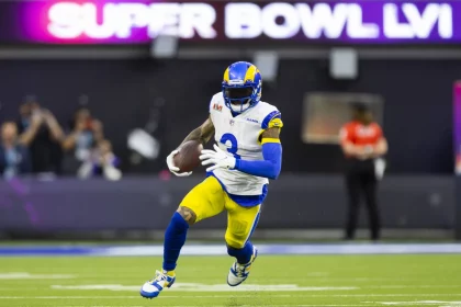 NFL, American Football Herren, USA Super Bowl LVI-Los Angeles Rams at Cincinnati Bengals, Feb 13, 2022 Inglewood, CA, USA Los Angeles Rams wide receiver Odell Beckham Jr. 3 against the Cincinnati Bengals during Super Bowl LVI at SoFi Stadium. Mandatory Credit: Mark J. Rebilas-USA TODAY Sports, 13.02.2022 16:16:16, 17692307, Los Angeles Rams, Odell Beckham Jr, NFL, Cincinnati Bengals PUBLICATIONxINxGERxSUIxAUTxONLY Copyright: xMarkxJ.xRebilasx 17692307