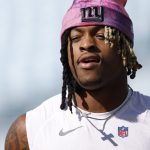 NFL, American Football Herren, USA New York Giants at Jacksonville Jaguars Oct 23, 2022 Jacksonville, Florida, USA New York Giants safety Xavier McKinney 29 warms up prior to the game against the Jacksonville Jaguars at TIAA Bank Field. Jacksonville TIAA Bank Field Florida USA, EDITORIAL USE ONLY PUBLICATIONxINxGERxSUIxAUTxONLY Copyright: xDouglasxDeFelicex 20221023_lbm_da9_009